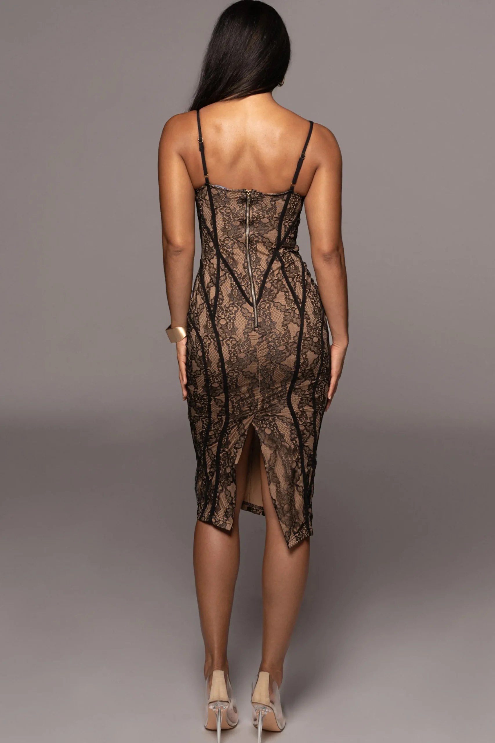 JLUXLABEL Noir Katerina Lace Dress