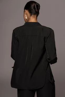 JLUXLABEL Noir Misty Button Up