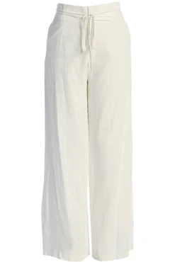 JLUXLABEL Off White Waverly Linen Trousers