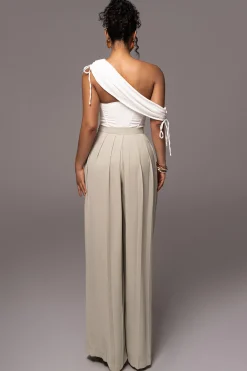 JLUXLABEL Off-White New Obsession Draped Top