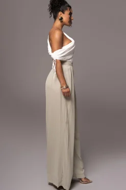 JLUXLABEL Off-White New Obsession Draped Top