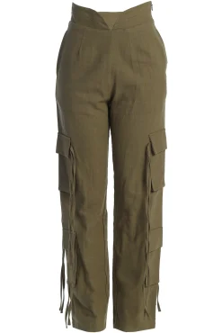JLUXLABEL Olive Better Half Linen Utility Pants