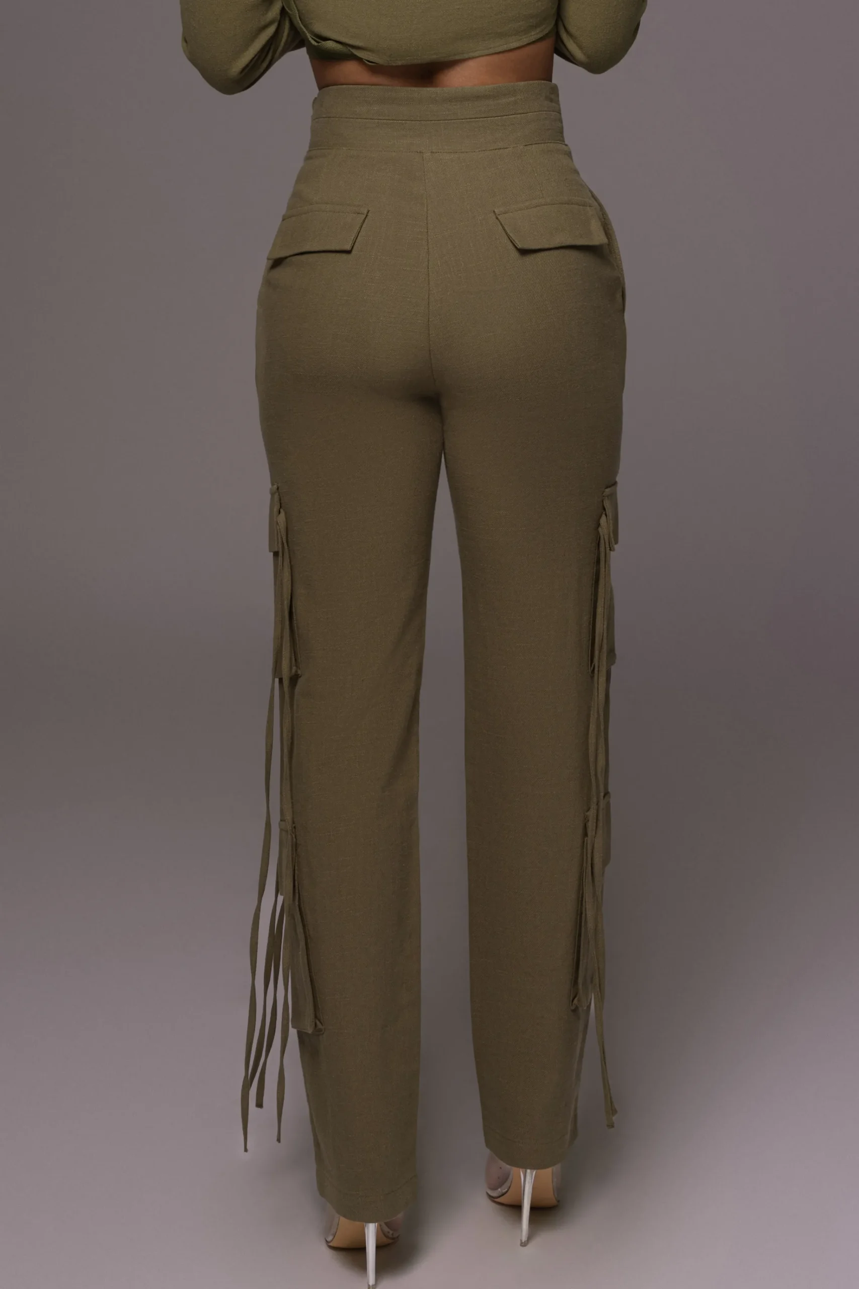 JLUXLABEL Olive Better Half Linen Utility Pants
