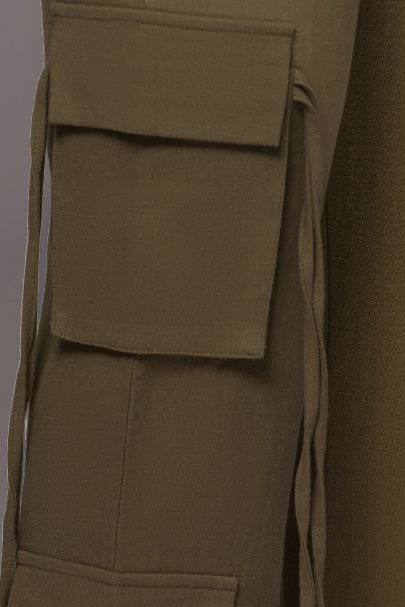 JLUXLABEL Olive Better Half Linen Utility Pants