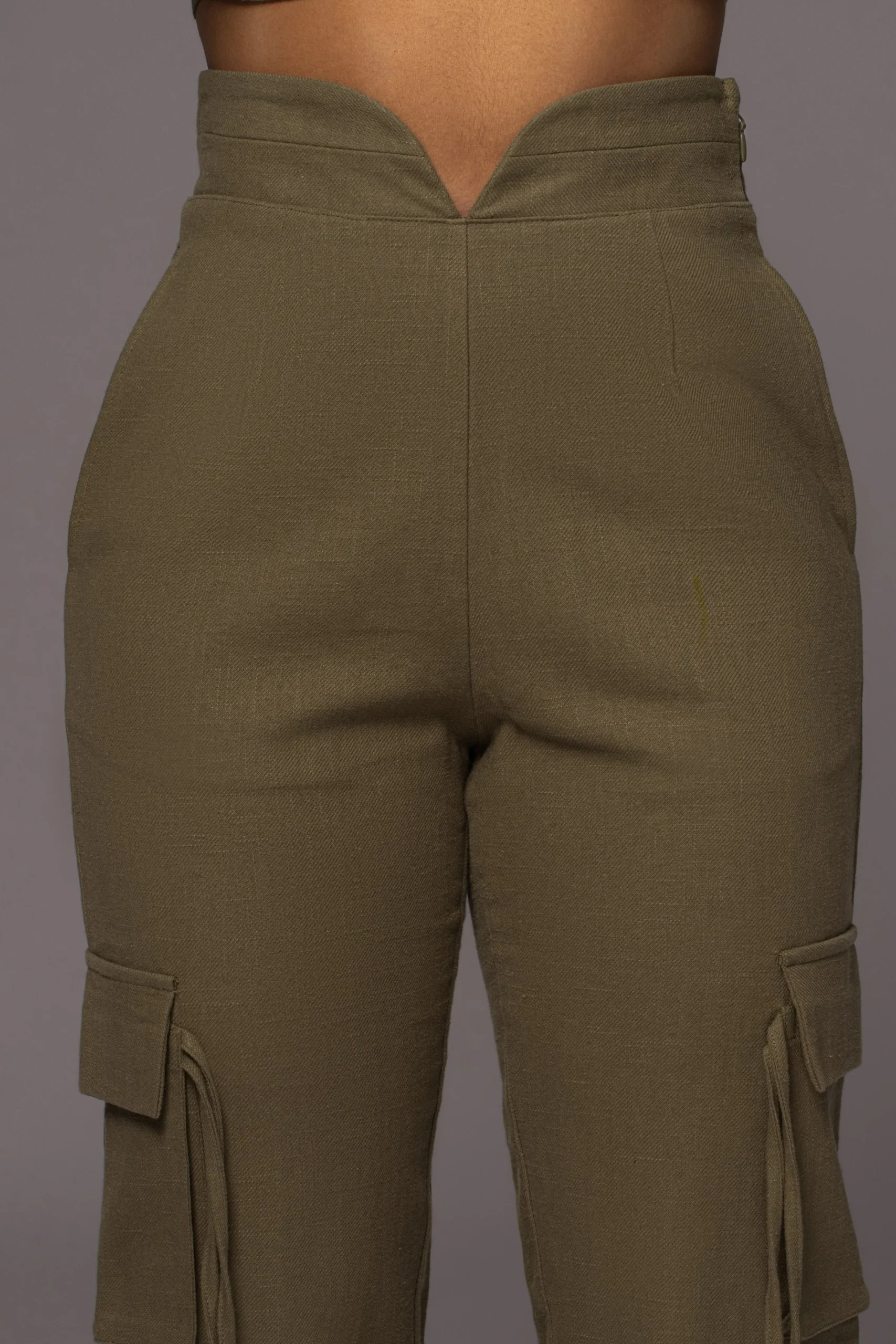 JLUXLABEL Olive Better Half Linen Utility Pants