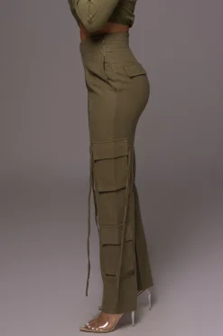 JLUXLABEL Olive Better Half Linen Utility Pants