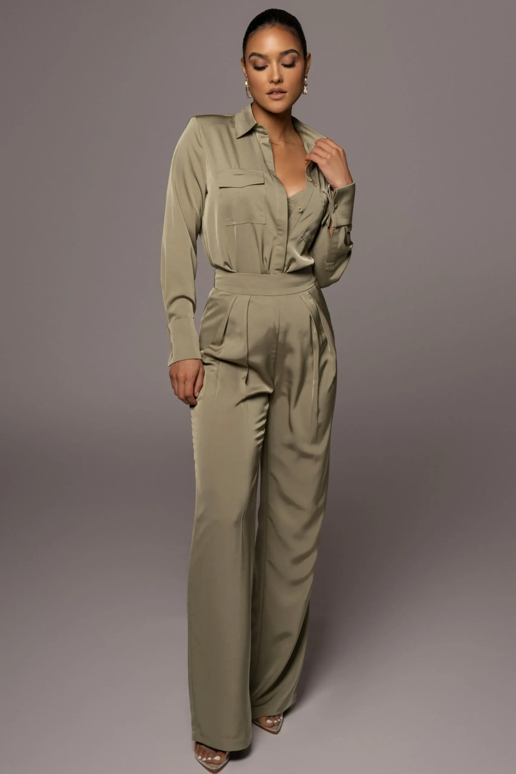 JLUXLABEL Olive Candice Trousers