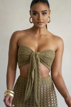 JLUXLABEL Olive Caribbean Skies Skirt Set