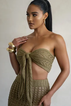 JLUXLABEL Olive Caribbean Skies Skirt Set
