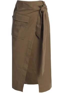 JLUXLABEL Olive City Life Cargo Skirt
