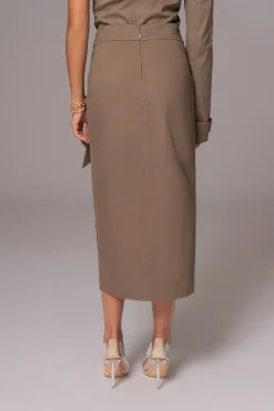 JLUXLABEL Olive City Life Cargo Skirt