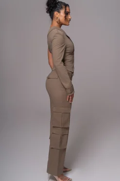 JLUXLABEL Olive Double Take Cargo Pants