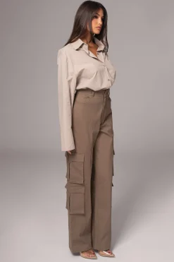 JLUXLABEL Olive Double Take Cargo Pants