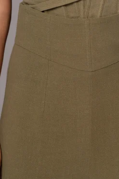 JLUXLABEL Olive Explorer Linen Pants