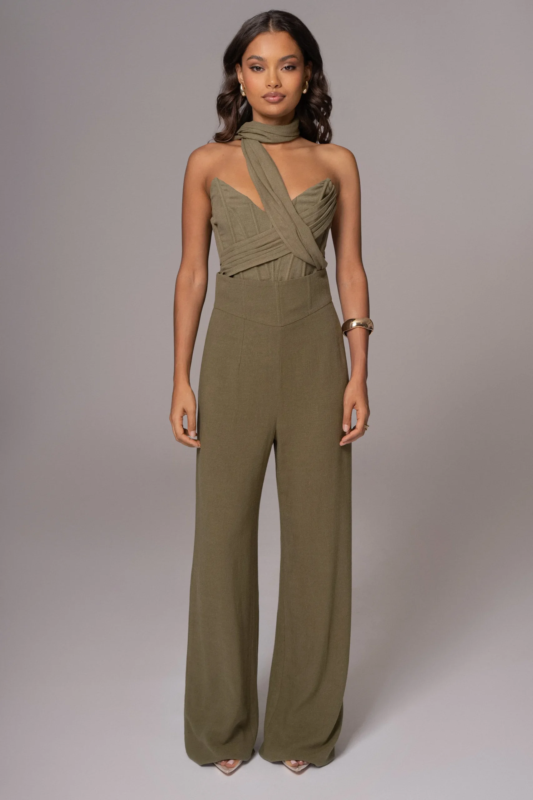 JLUXLABEL Olive Explorer Linen Pants