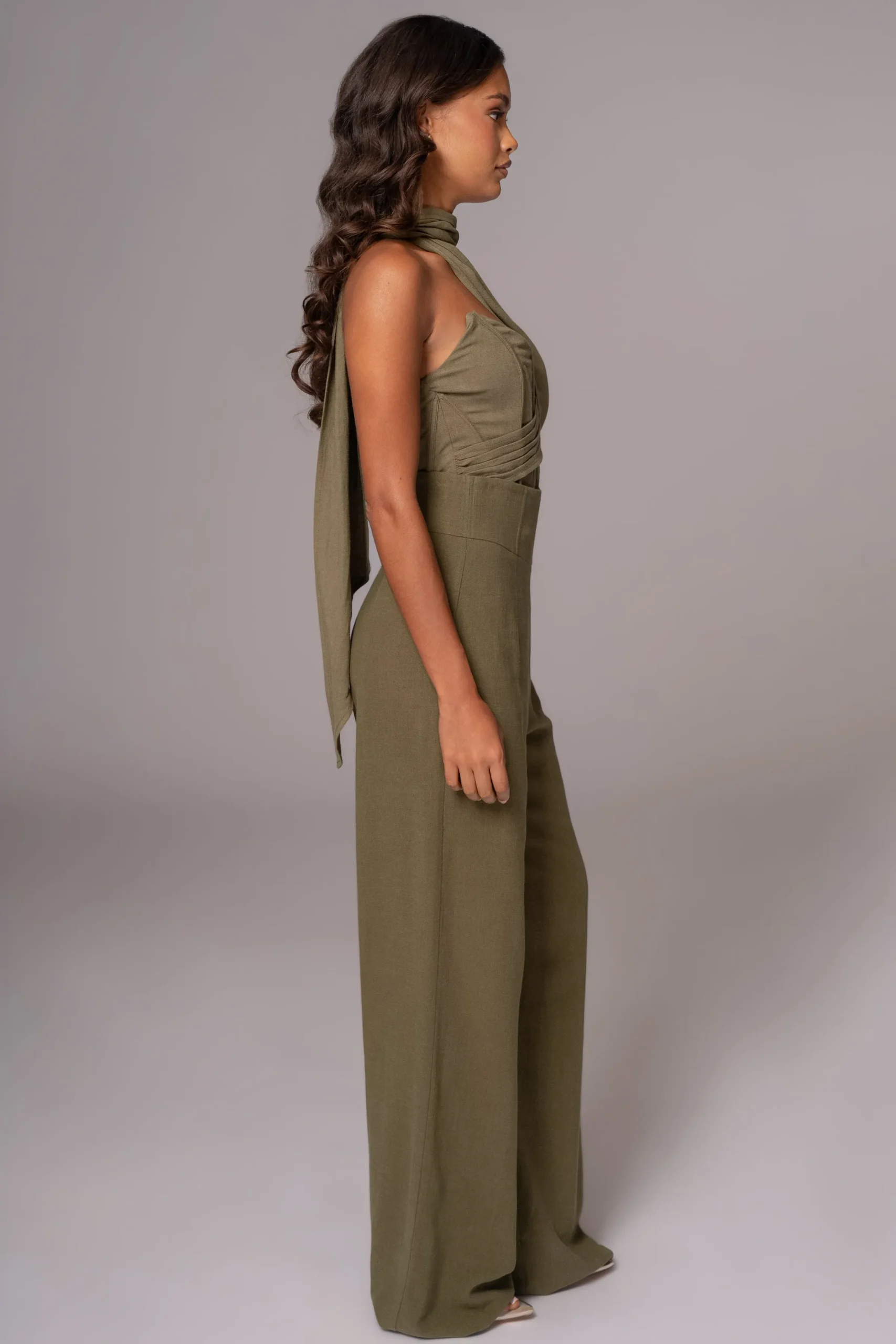 JLUXLABEL Olive Explorer Linen Pants