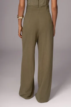 JLUXLABEL Olive Explorer Linen Pants
