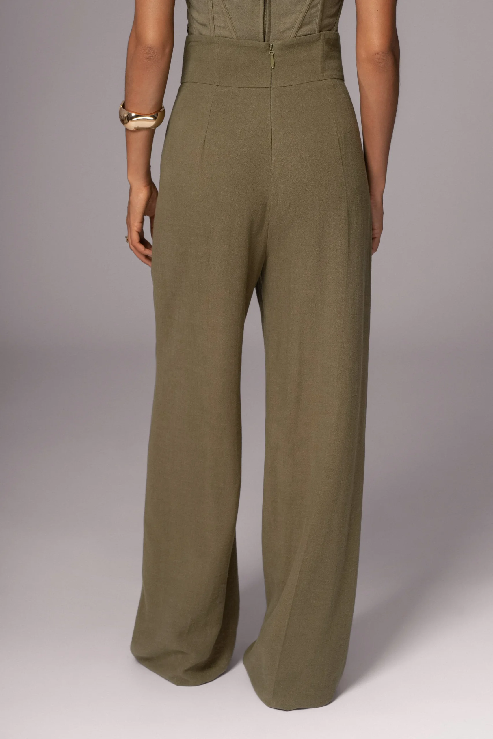 JLUXLABEL Olive Explorer Linen Pants