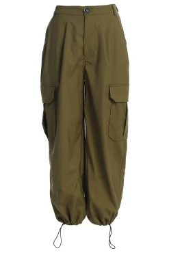JLUXLABEL Olive Fast Track Drawstring Joggers