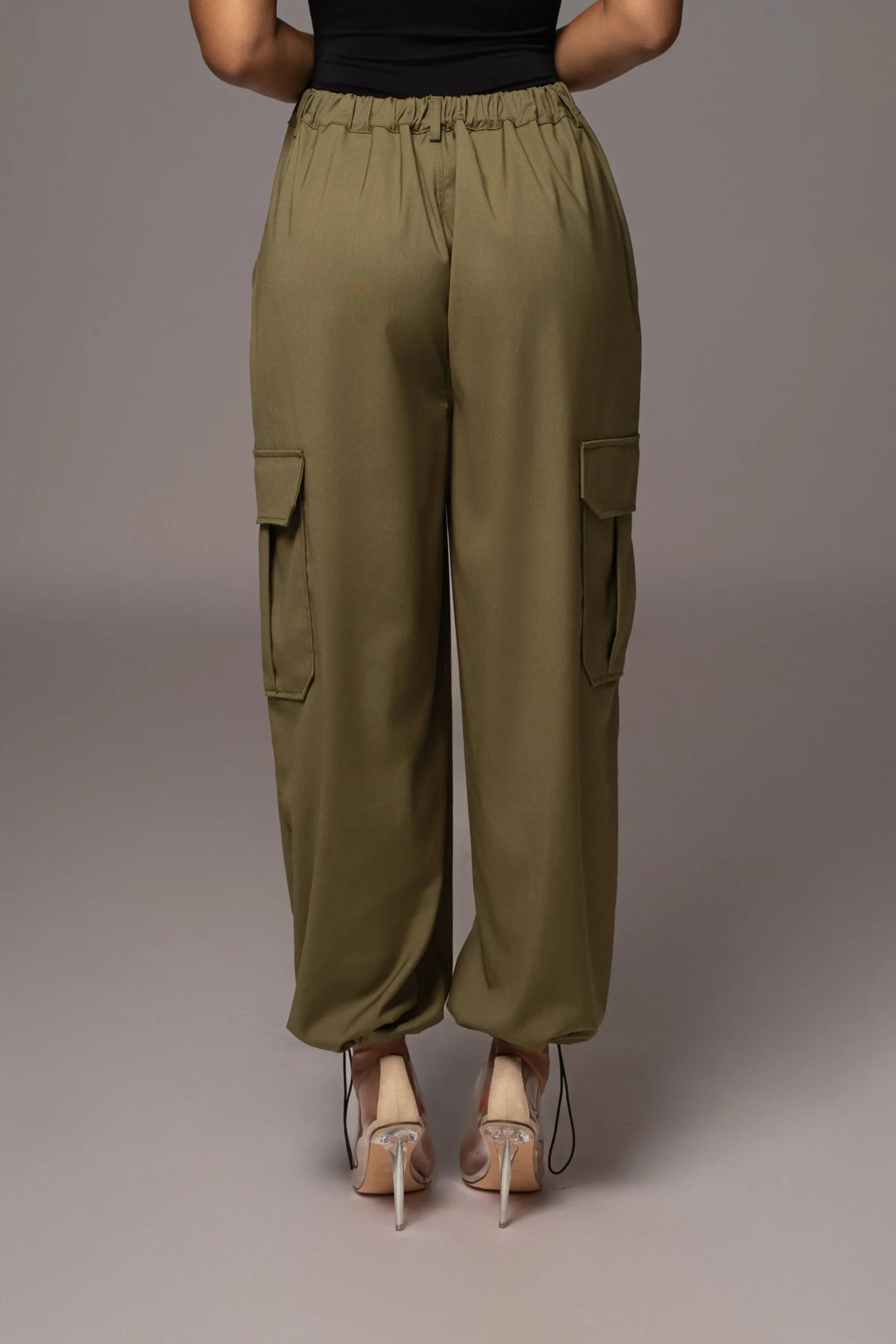 JLUXLABEL Olive Fast Track Drawstring Joggers
