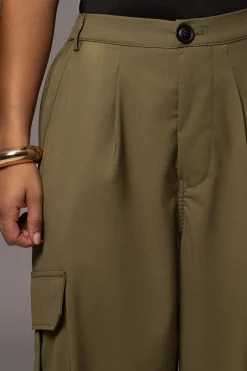JLUXLABEL Olive Fast Track Drawstring Joggers