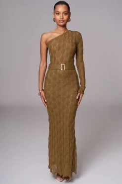 JLUXLABEL Olive La Costa One Shoulder Dress