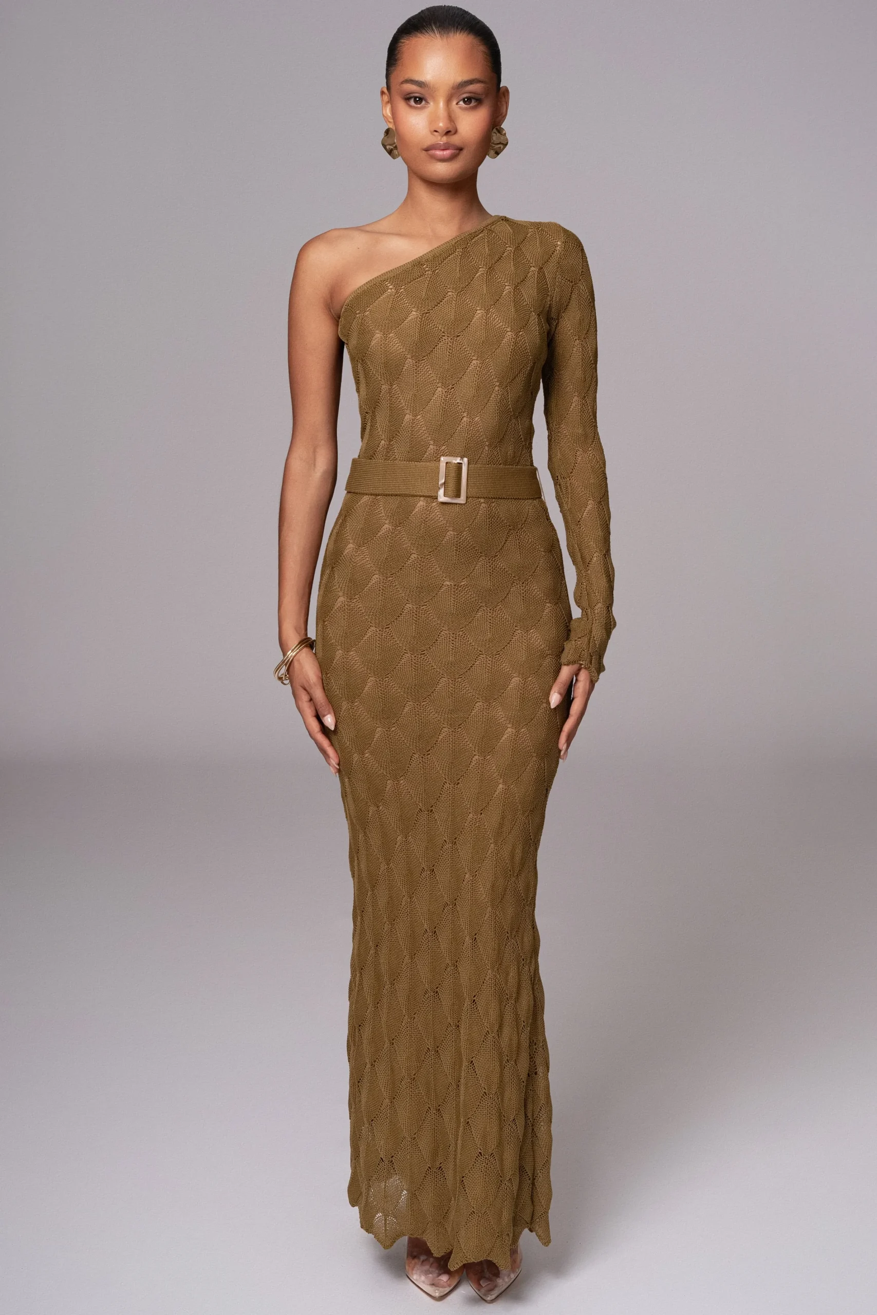 JLUXLABEL Olive La Costa One Shoulder Dress
