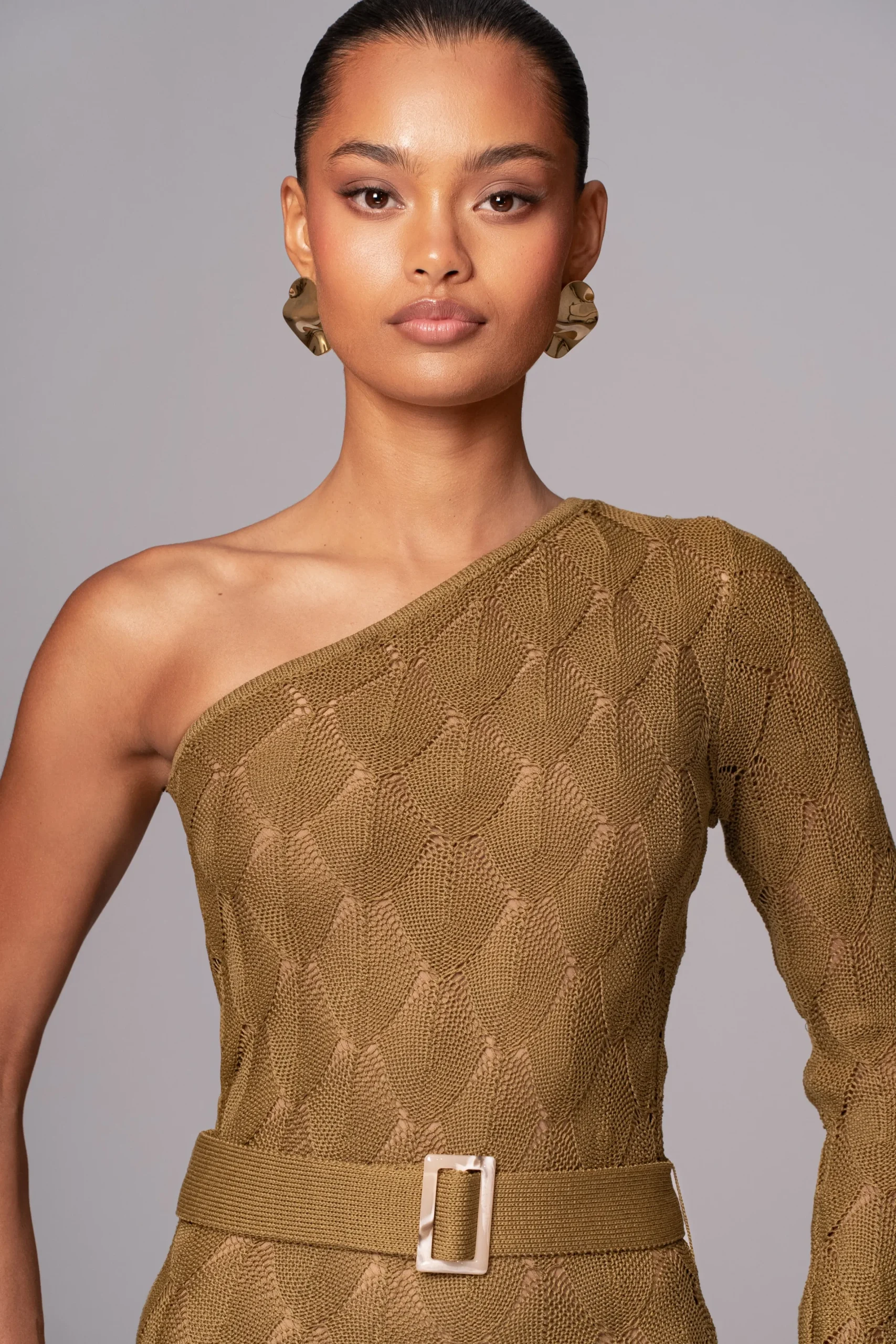 JLUXLABEL Olive La Costa One Shoulder Dress