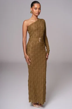 JLUXLABEL Olive La Costa One Shoulder Dress