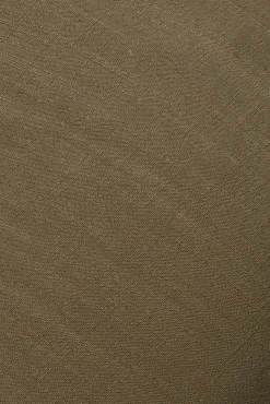JLUXLABEL Olive Noelia Linen Slit Skirt