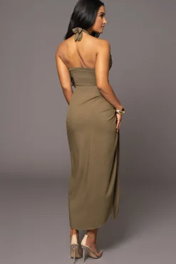JLUXLABEL Olive Sahara Dress
