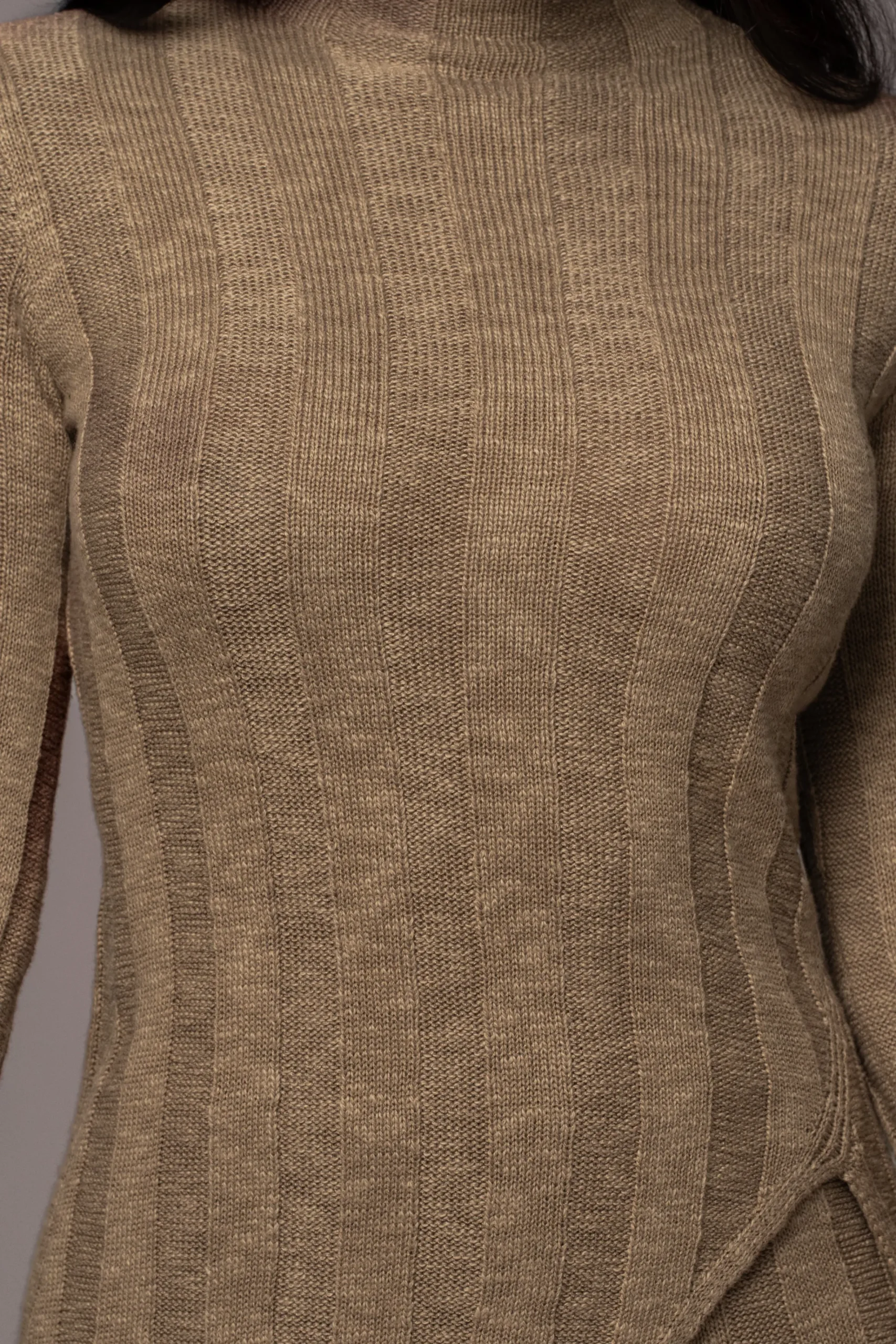 JLUXLABEL Olive Take A Chance Ribbed Pant Set