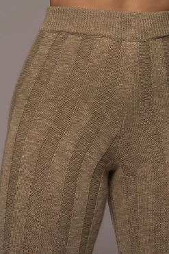 JLUXLABEL Olive Take A Chance Ribbed Pant Set