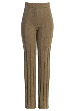 JLUXLABEL Olive Take A Chance Ribbed Pant Set