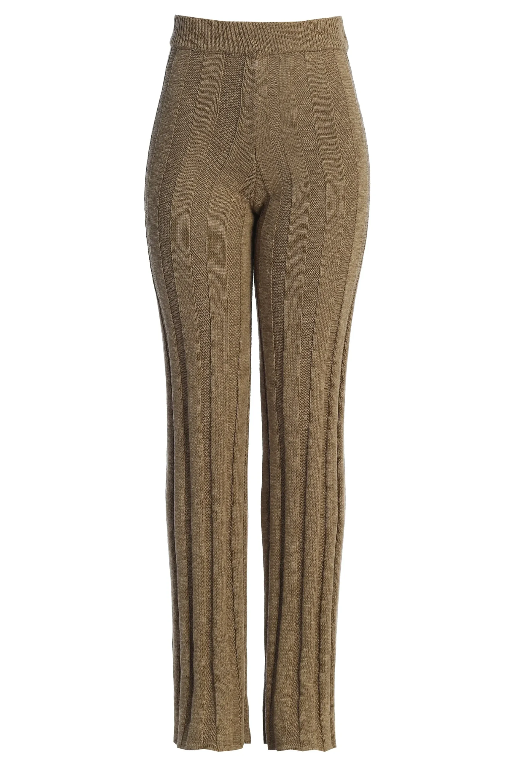 JLUXLABEL Olive Take A Chance Ribbed Pant Set