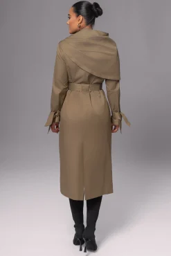JLUXLABEL Olive The Classic Trench Coat
