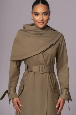 JLUXLABEL Olive The Classic Trench Coat