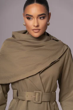JLUXLABEL Olive The Classic Trench Coat