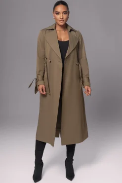 JLUXLABEL Olive The Classic Trench Coat
