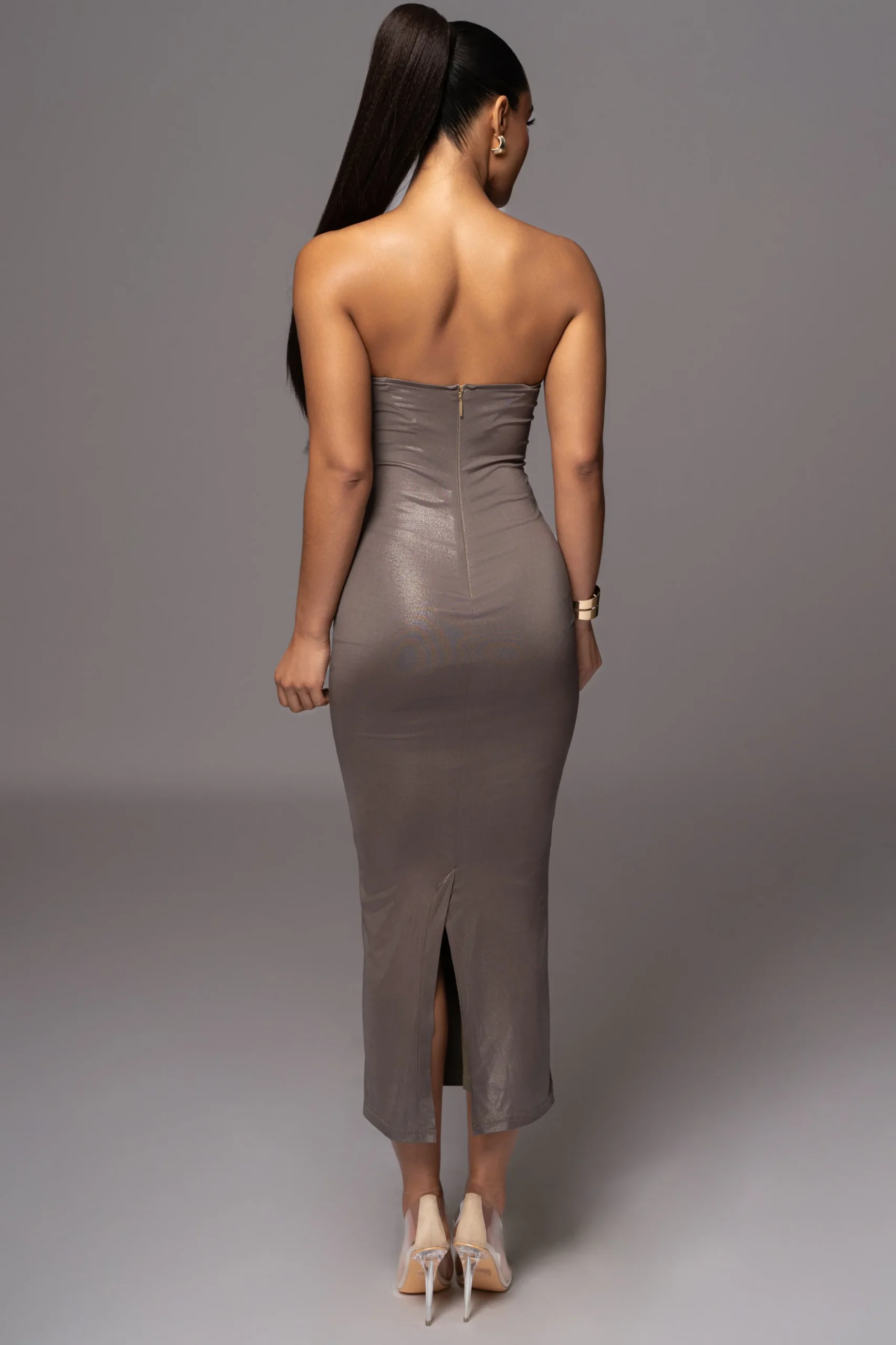 JLUXLABEL Olive Visions Of You Midi Dress