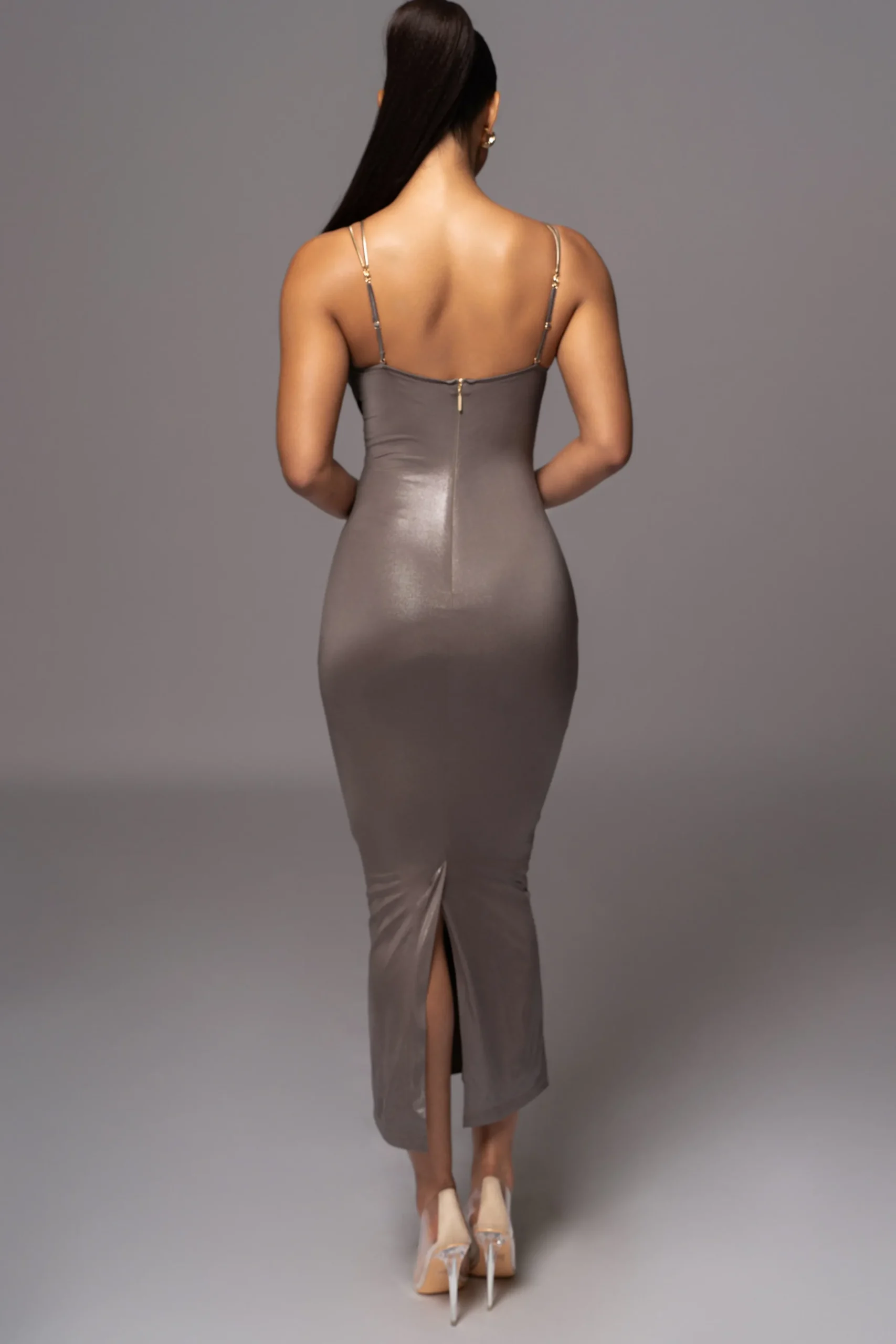 JLUXLABEL Olive Visions Of You Midi Dress