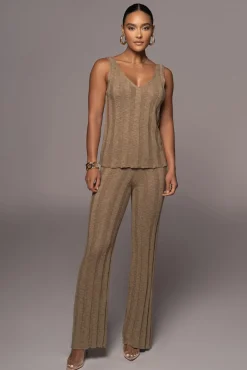 JLUXLABEL Olive West Bound Sweater Set