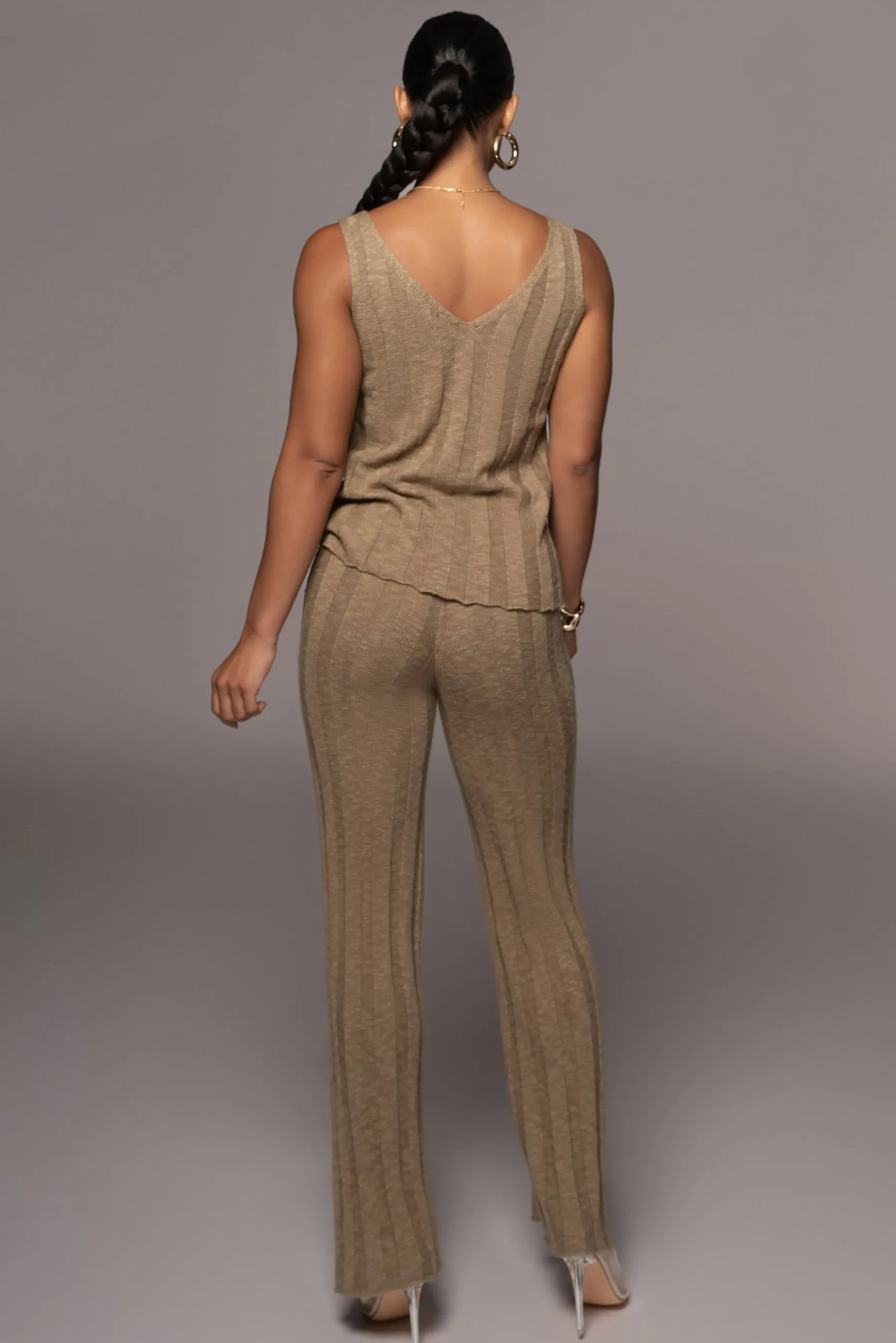 JLUXLABEL Olive West Bound Sweater Set