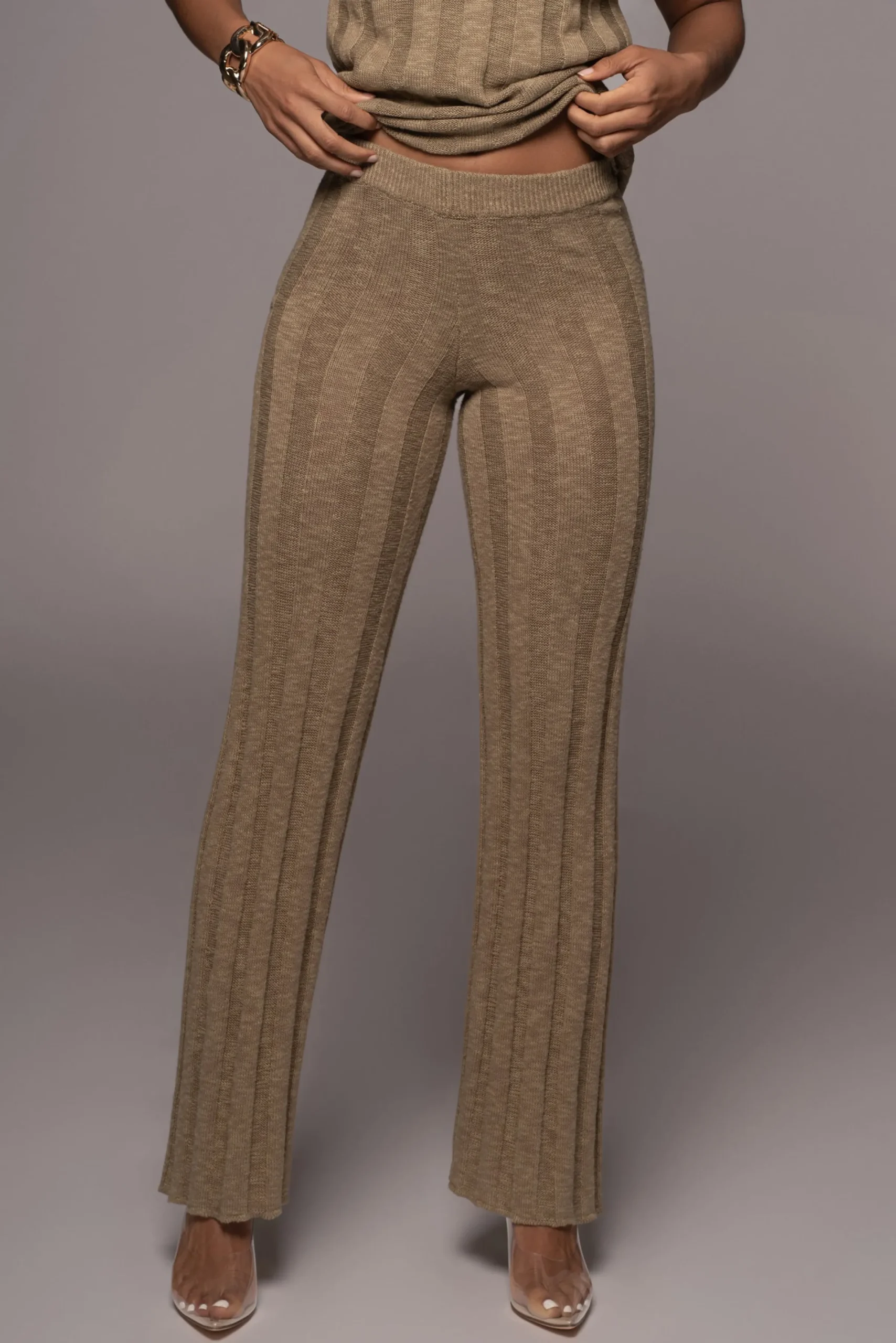 JLUXLABEL Olive West Bound Sweater Set