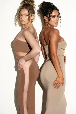 JLUXLABEL Pecan Unpredictable Midi Dress