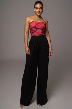 JLUXLABEL Pink Floral The Riviera Mesh Corset