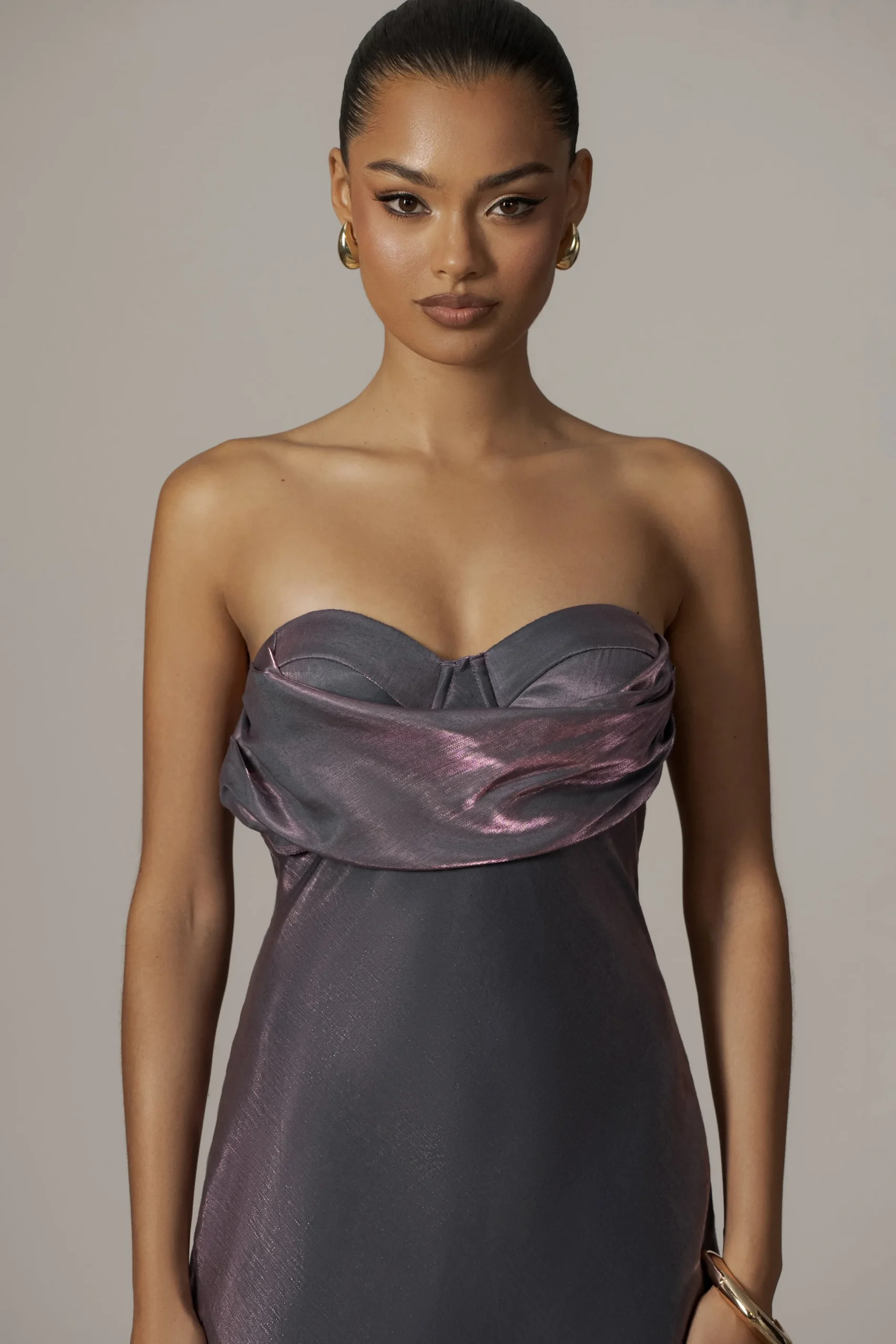 JLUXLABEL Purple Iridescent Visions Of You Dress