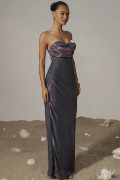 JLUXLABEL Purple Iridescent Visions Of You Dress