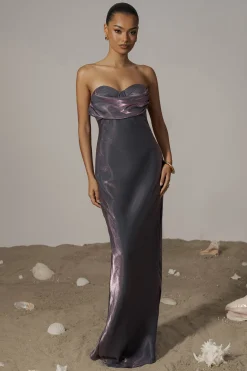 JLUXLABEL Purple Iridescent Visions Of You Dress