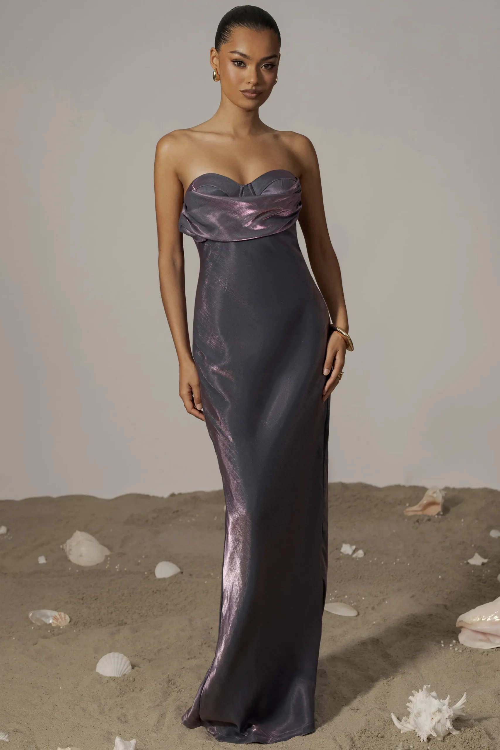 JLUXLABEL Purple Iridescent Visions Of You Dress